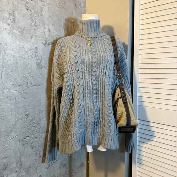 Preppy Soft & Cozy Blue Sweater - Picture 4 of 7